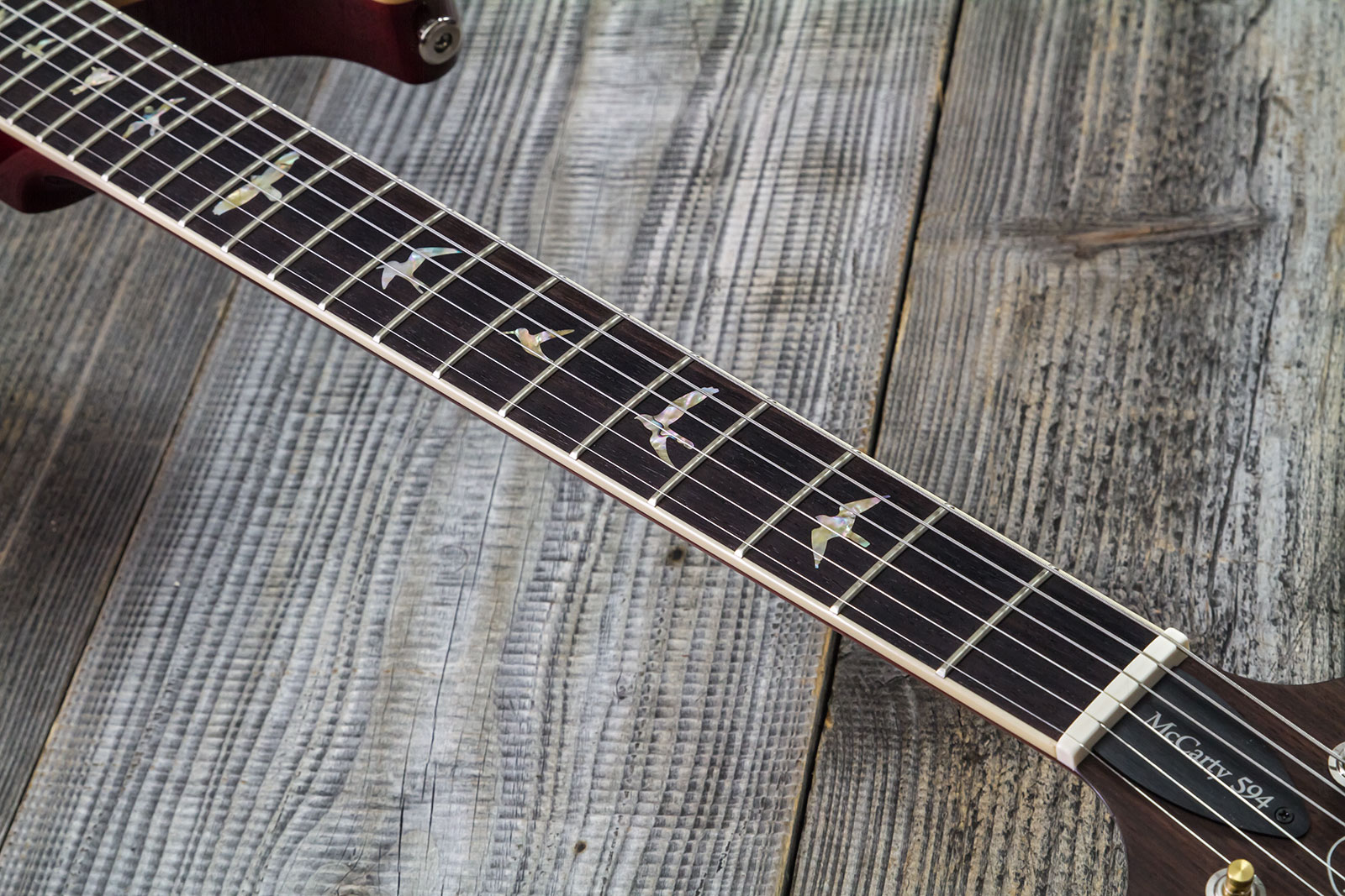 Prs Mccarty 594 Hand-signed Usa 2h Ht Rw #0362902 - Fire Red Burst - Double Cut E-Gitarre - Variation 5