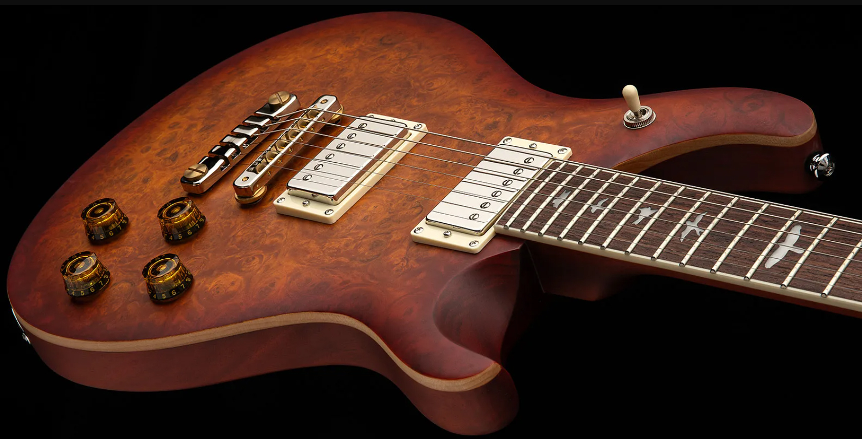 Prs Mccarty 594 Laurel Burl Se Exotic Veneer Trem 2h Rw - Vintage Sunburst - Single-Cut-E-Gitarre - Variation 2