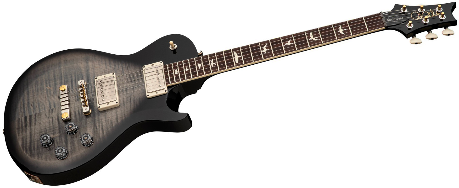 Prs Mccarty 594 Singlecut S2 Usa 2h 58/15lt Ht Rw - Faded Gray Black Burst - Single-Cut-E-Gitarre - Variation 2