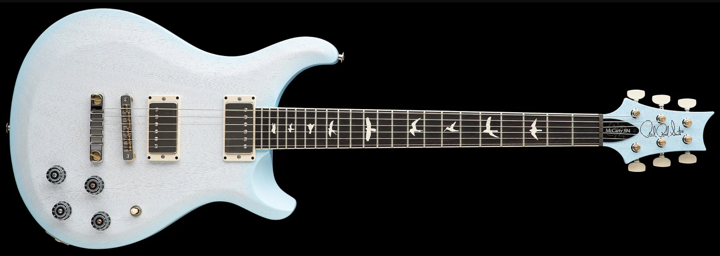 Prs Mccarty 594 Thinline S2 Usa 2h 58/15lt Ht Rw - Cloud Burst Satin - Double Cut E-Gitarre - Variation 3