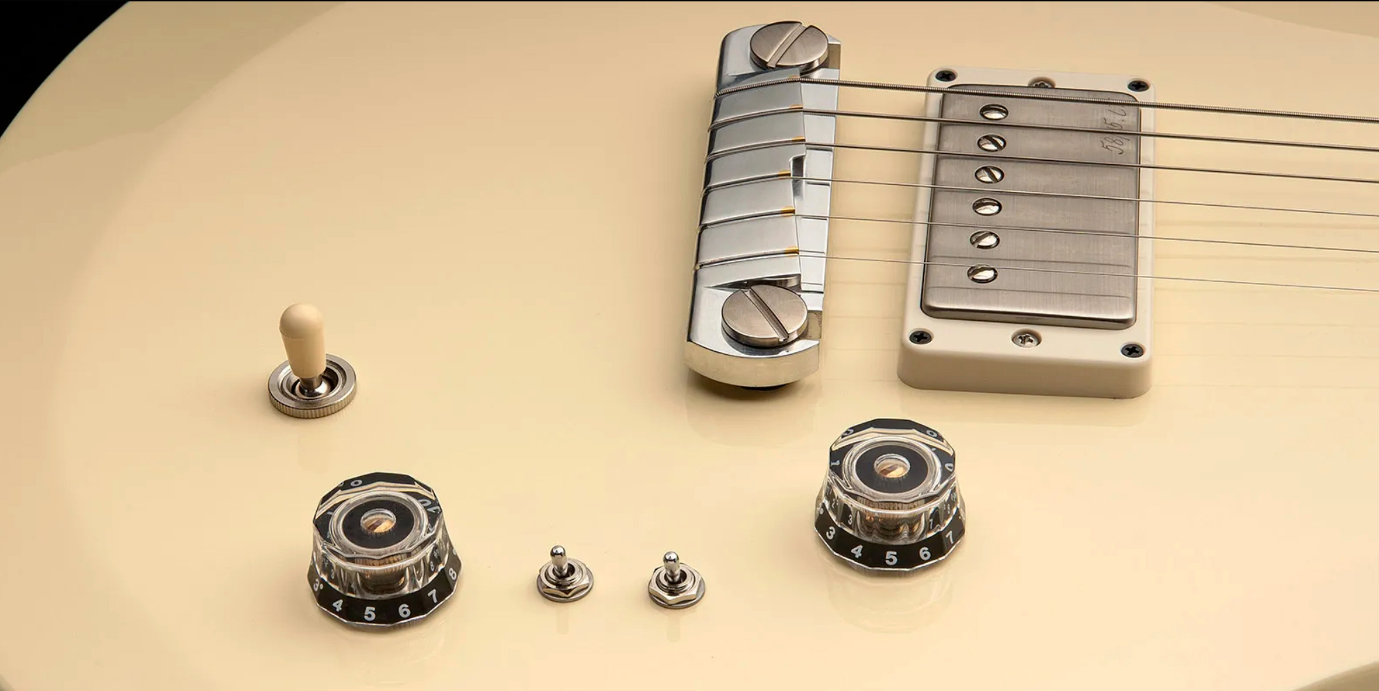 Prs Mira 594 S2 Usa 2h Ht Rw - Antique White - Double Cut E-Gitarre - Variation 3