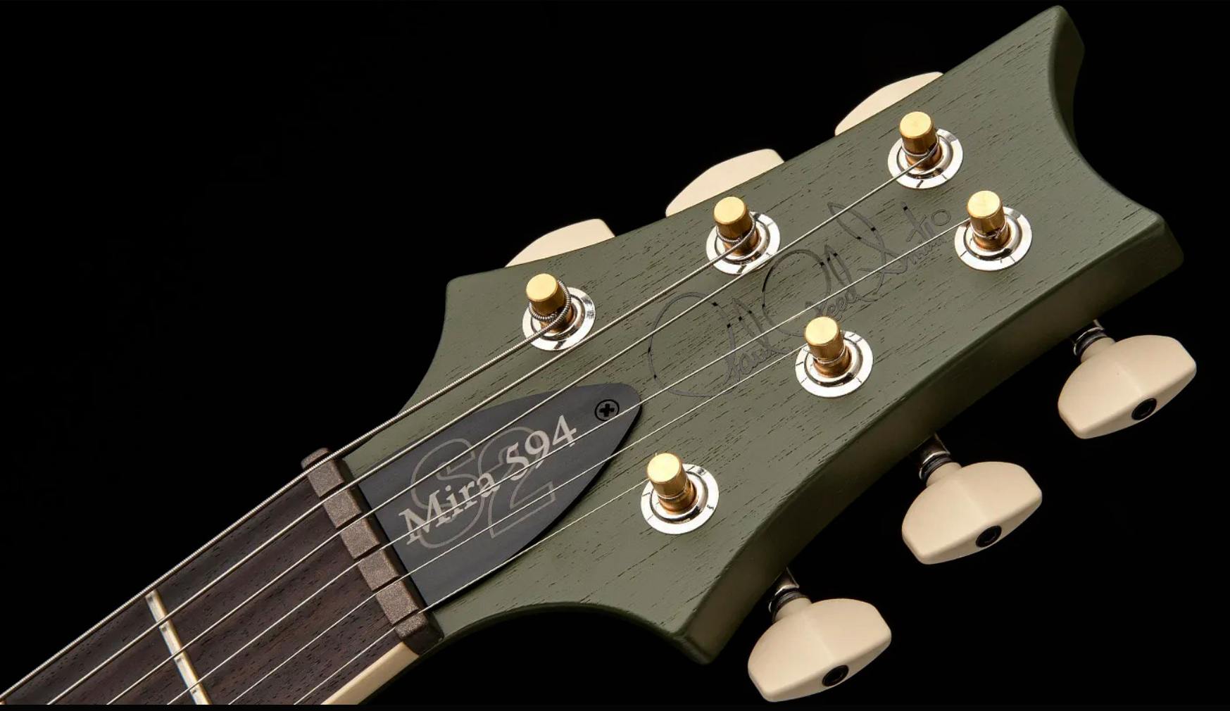 Prs Mira 594 Satin S2 Usa 2h Ht Rw - Matcha Green - Double Cut E-Gitarre - Variation 8