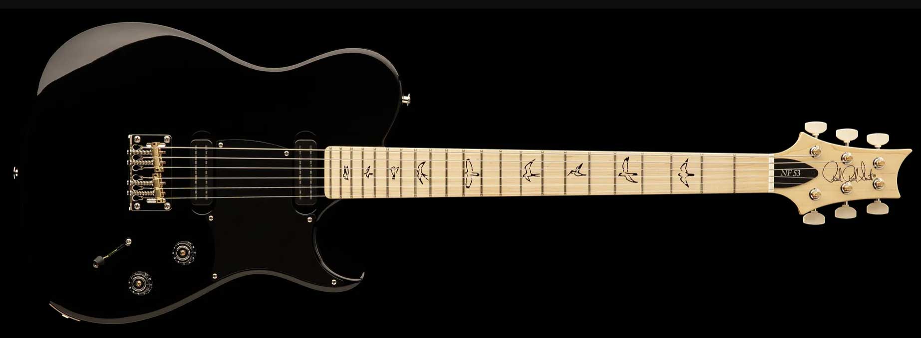 Prs Nf 53 Bolt-on Usa 2mh Ht Mn - Black - E-Gitarre in Teleform - Variation 2