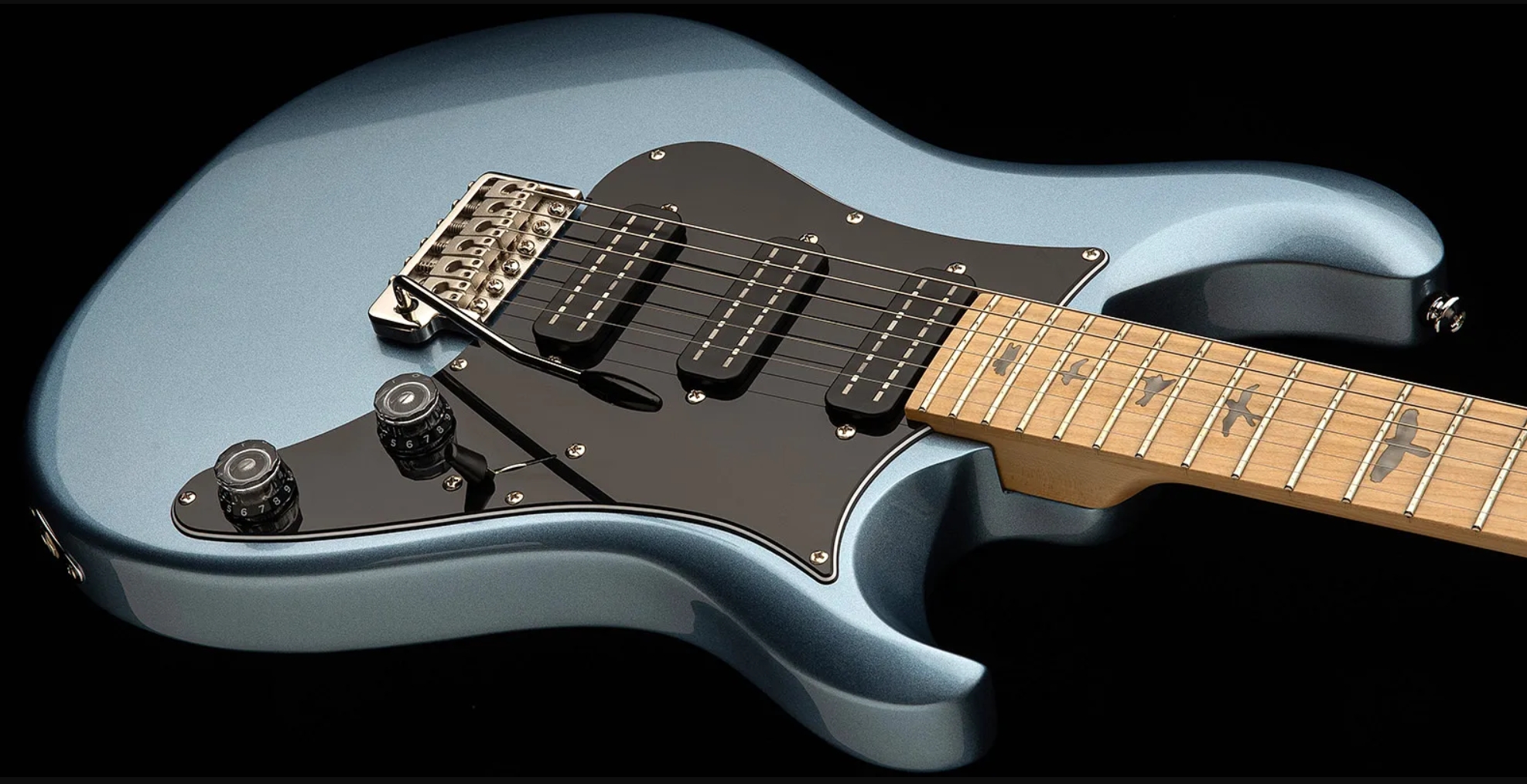 Prs Nf3 Maple Se Bolt-on 3mh Trem Mn - Ice Blue Metallic - Double Cut E-Gitarre - Variation 3