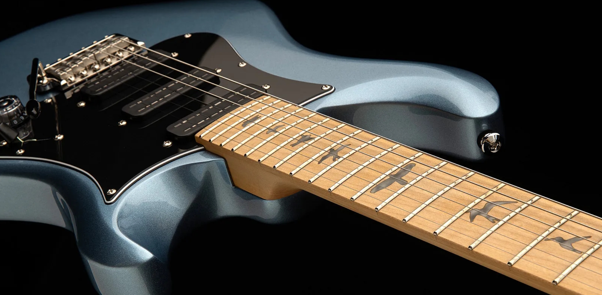 Prs Nf3 Maple Se Bolt-on 3mh Trem Mn - Ice Blue Metallic - Double Cut E-Gitarre - Variation 4