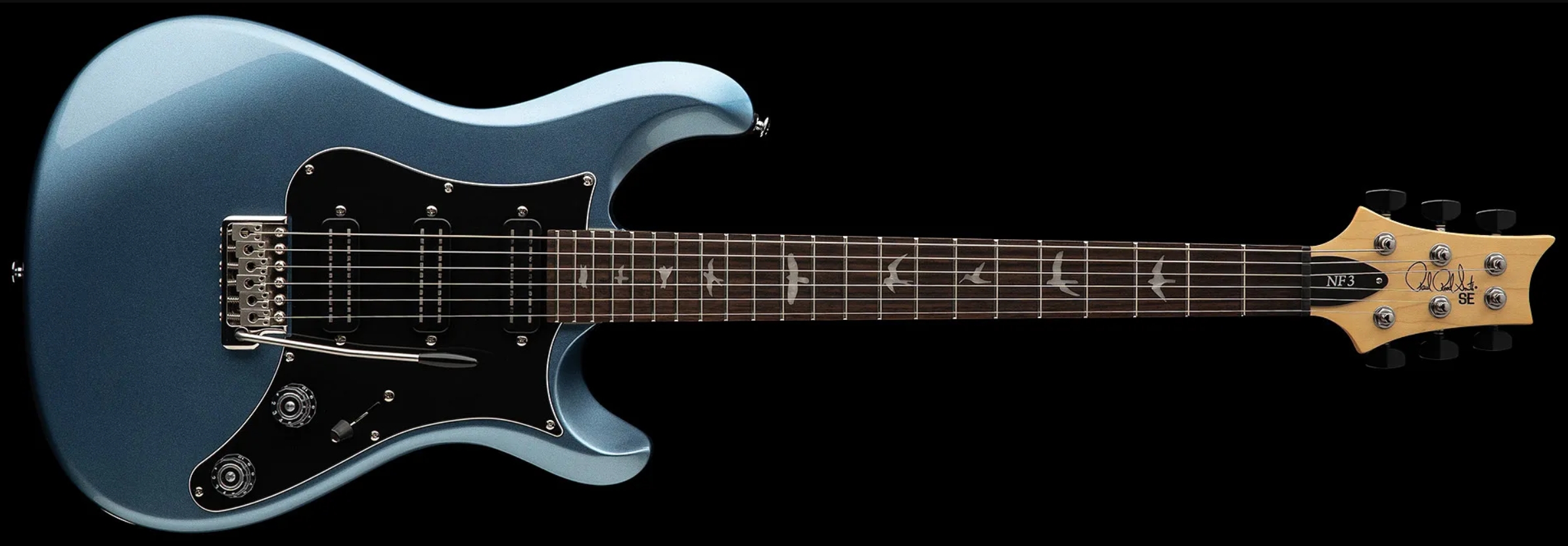 Prs Nf3 Se Bolt-on 3h Trem Rw - Ice Blue Metallic - Single-Cut-E-Gitarre - Variation 2