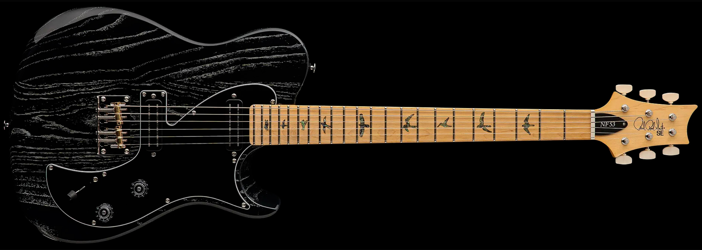 Prs Nf53 Se 2mh Ht Mn - Black Doghair - E-Gitarre in Teleform - Variation 3