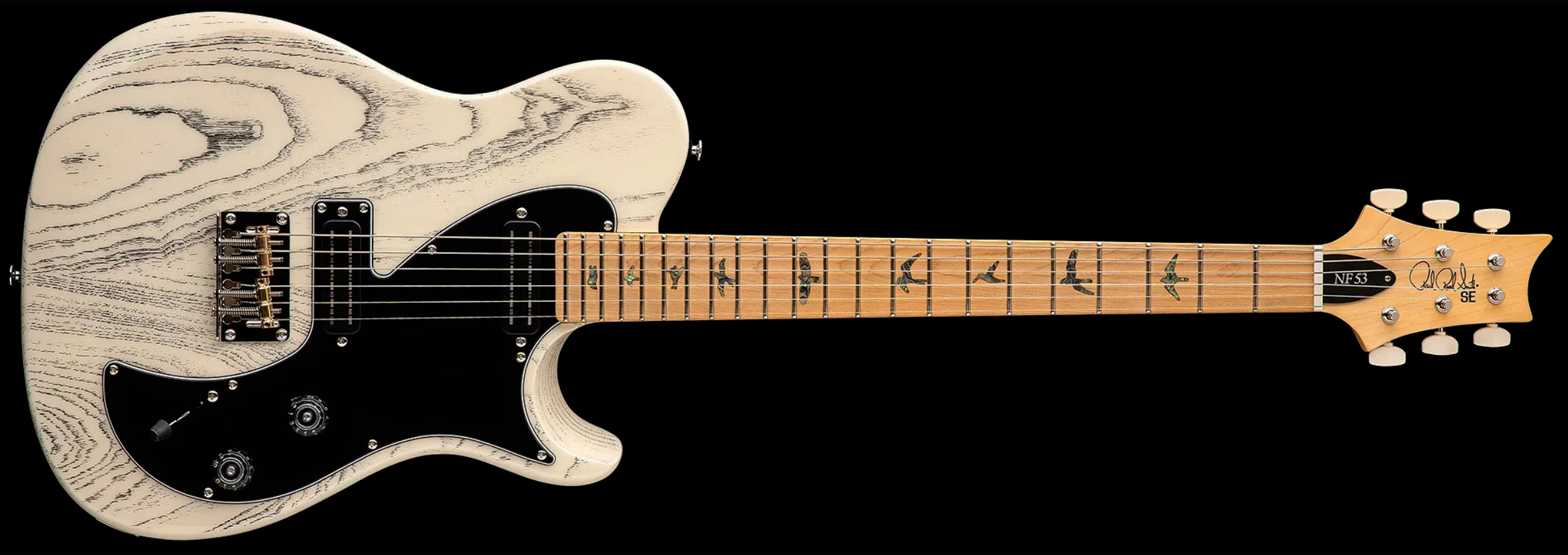 Prs Nf53 Se 2mh Ht Mn - White Doghair - Single-Cut-E-Gitarre - Variation 3