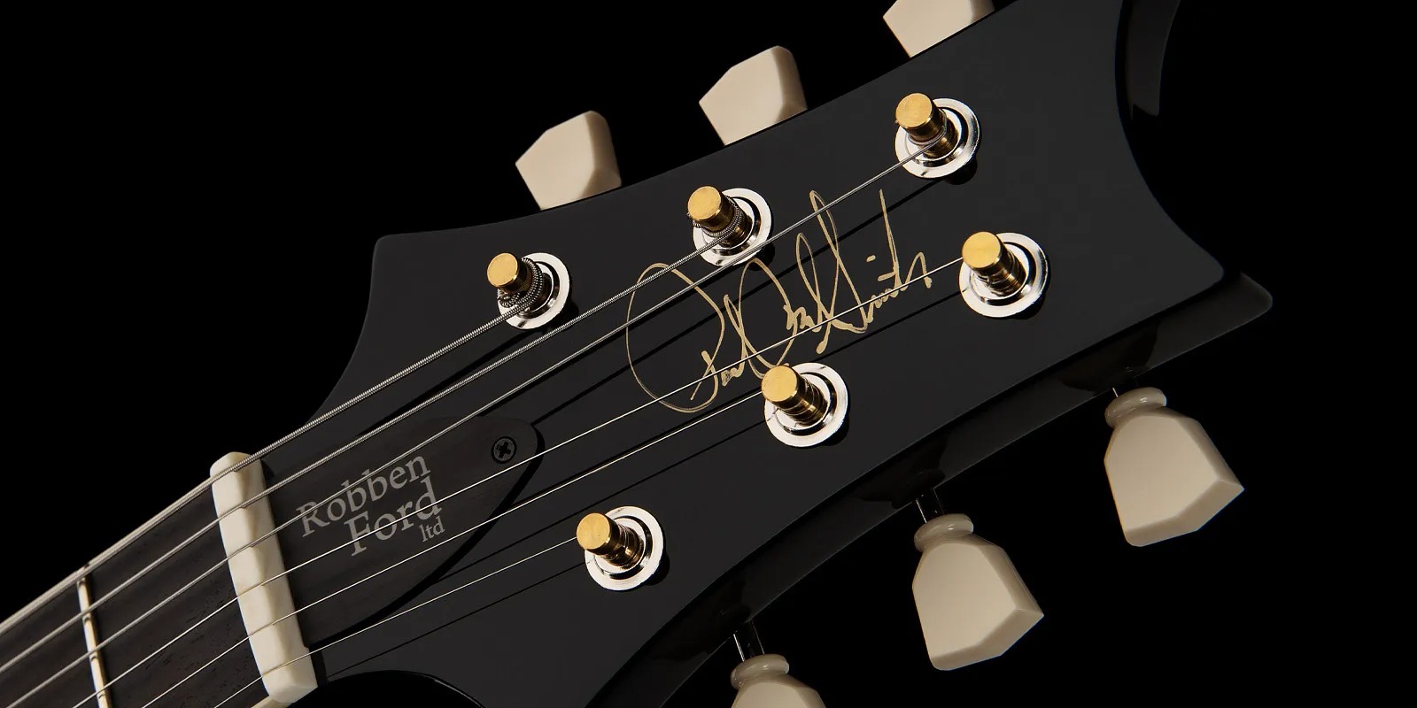 Prs Robben Ford Mccarty Ltd 2h Ht Bla - Black - Double Cut E-Gitarre - Variation 6