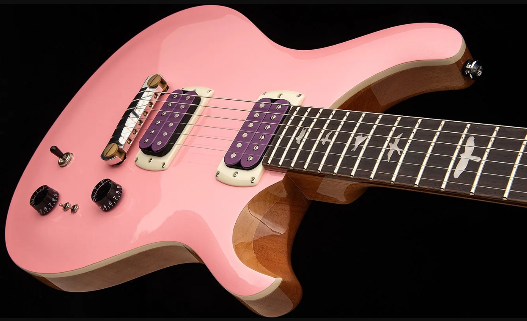 Prs Rock Lady Custom 24-08 Se Ltd 2h Ht Rw - Pearl Pink - Double Cut E-Gitarre - Variation 1