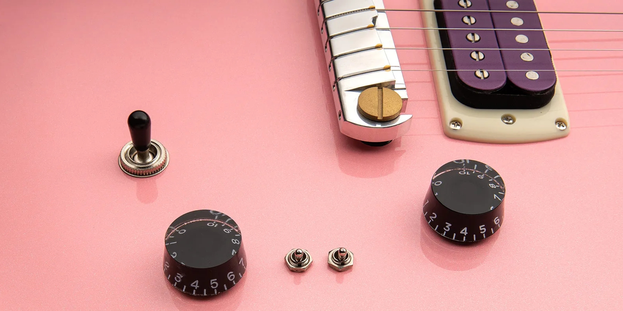 Prs Rock Lady Custom 24-08 Se Ltd 2h Ht Rw - Pearl Pink - Double Cut E-Gitarre - Variation 2