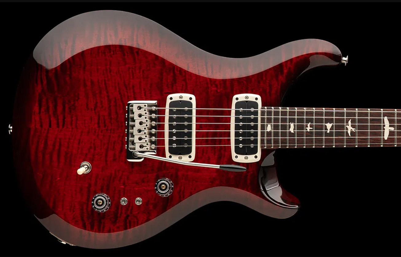 Prs S2 Custom 24-08 Usa 2h Tci Trem Rw - Fire Red Burst - Double Cut E-Gitarre - Variation 1