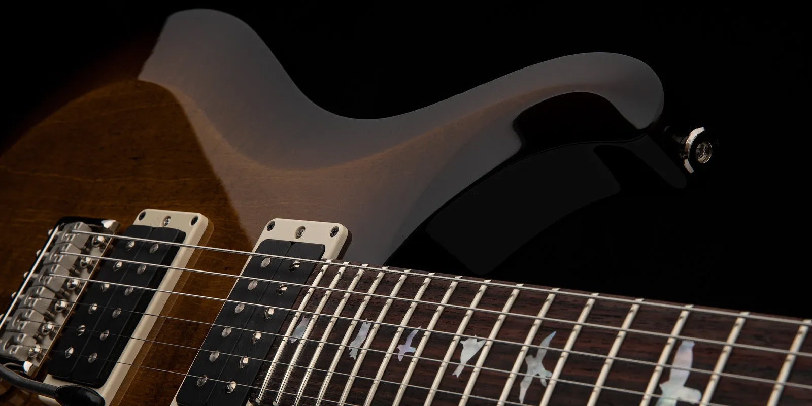 Prs S2 Custom 24 10th Ann. Ltd Usa 2023 2h Trem Rw - Black Amber - Double Cut E-Gitarre - Variation 3