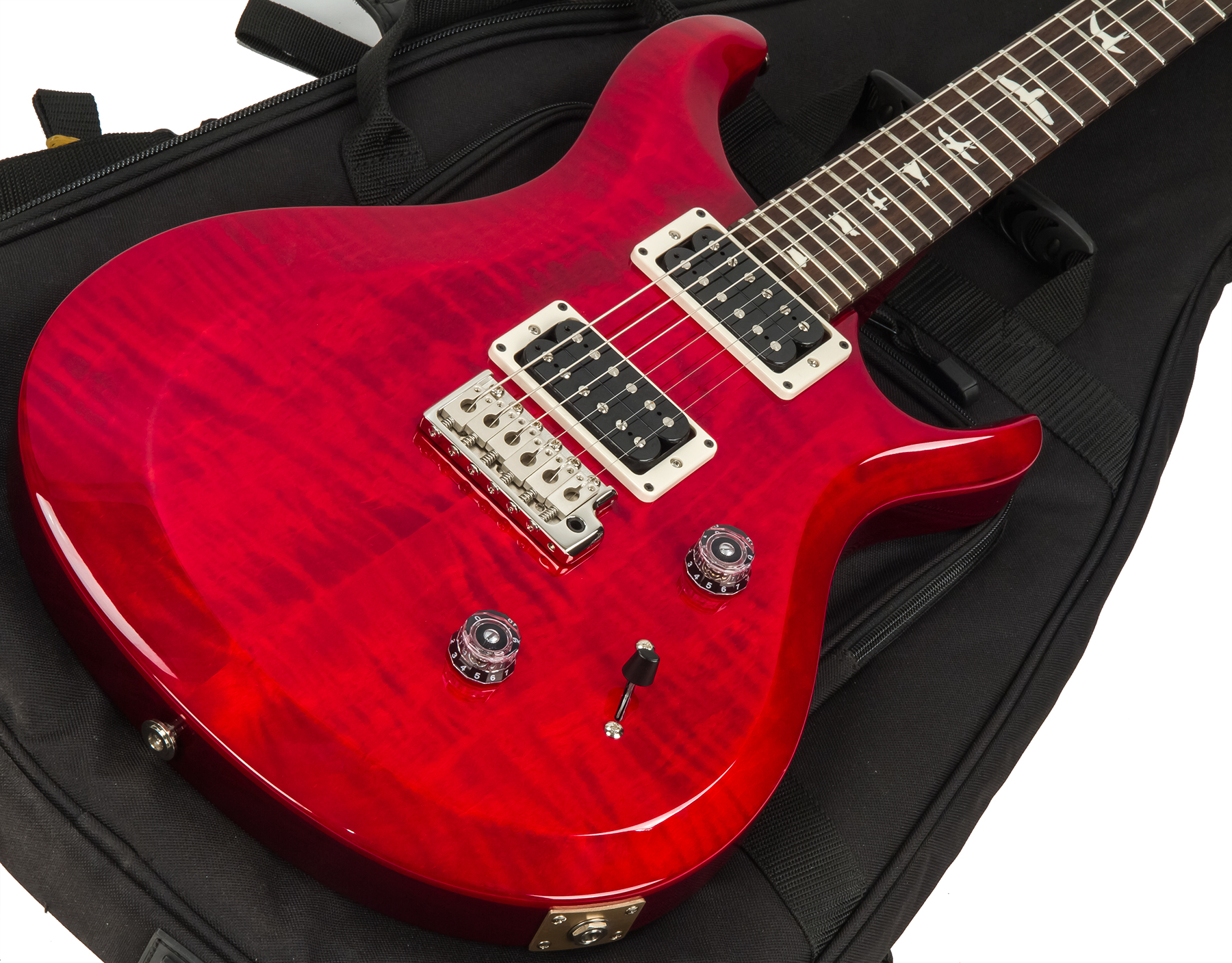 Prs S2 Custom 24 Usa Hh Trem Rw - Scarlet Red - Double Cut E-Gitarre - Variation 1