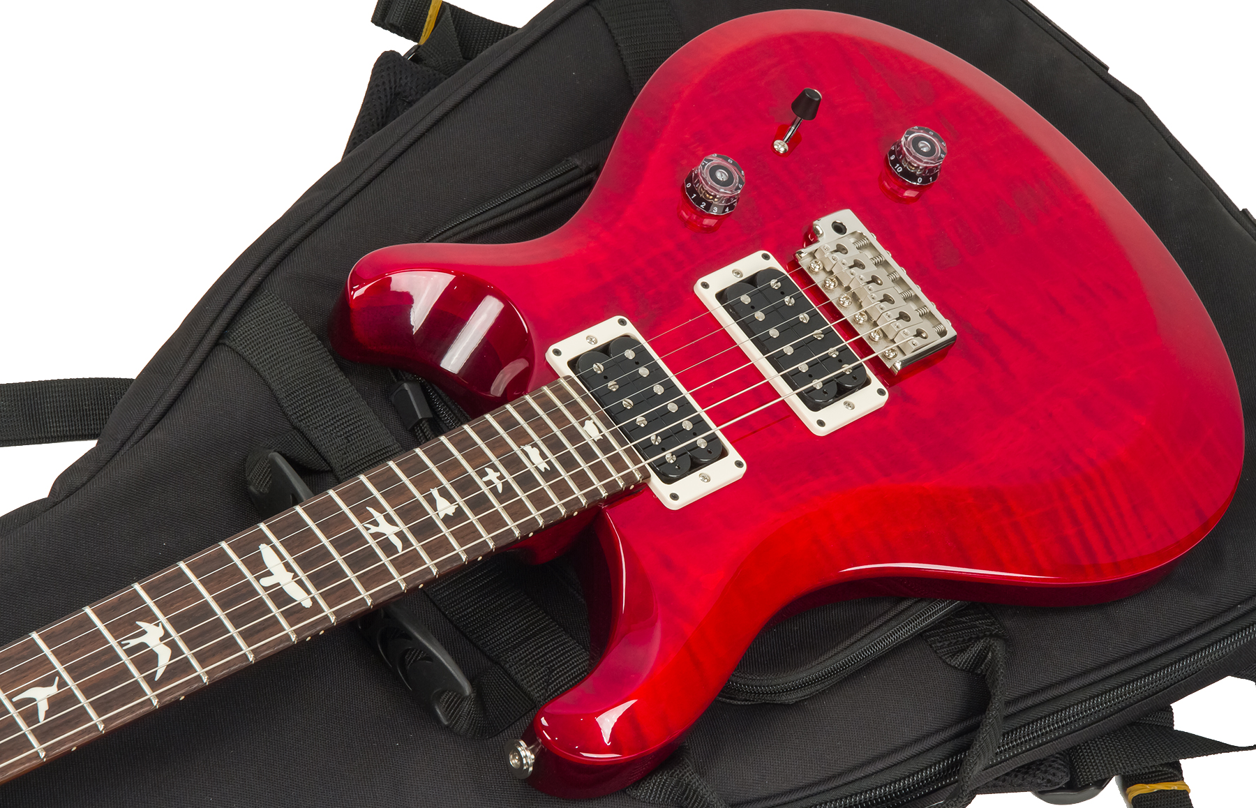 Prs S2 Custom 24 Usa Hh Trem Rw - Scarlet Red - Double Cut E-Gitarre - Variation 2