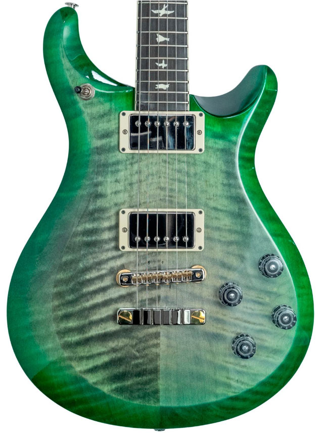 Prs S2 Mccarty 594 Ltd Usa 2h Ht Rw - Faded Grey Black Green Burst - Double Cut E-Gitarre - Variation 2
