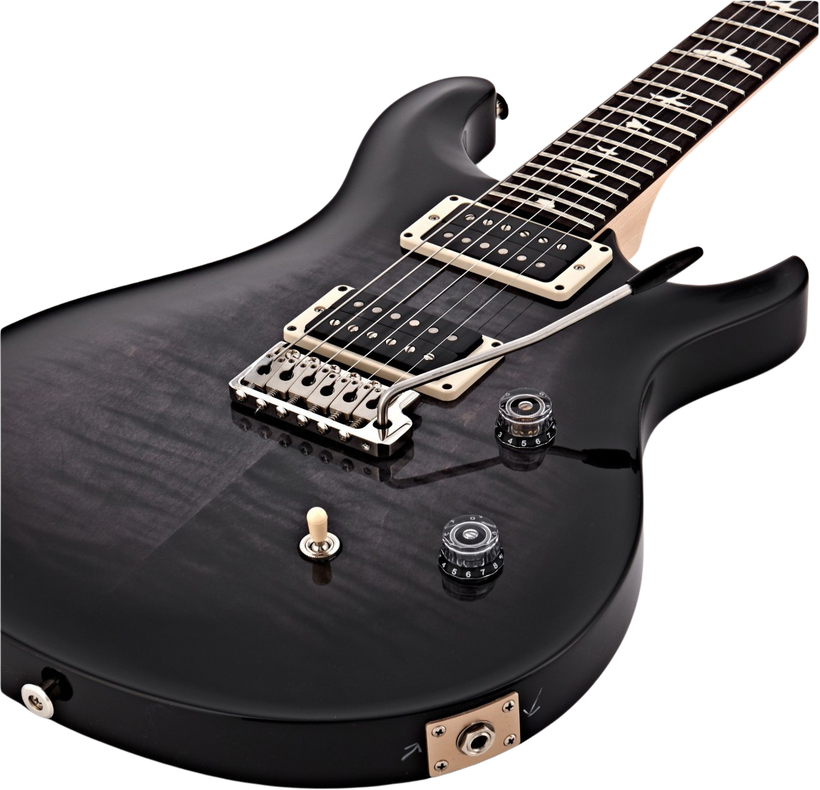 Prs Se Ce24 Bolt-on Ltd 2h Trem Rw - Charcoal Burst - Double Cut E-Gitarre - Variation 3