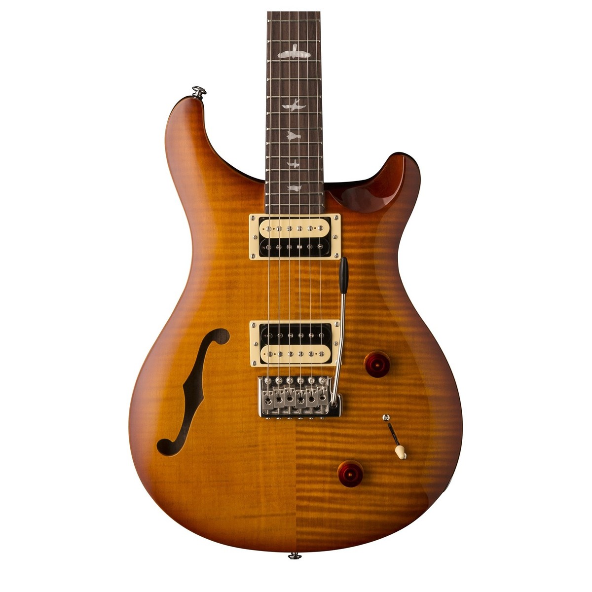 Prs Se Custom 22 Semi-hollow 2018 Hh Trem Rw - Vintage Sunburst - Double Cut E-Gitarre - Variation 2