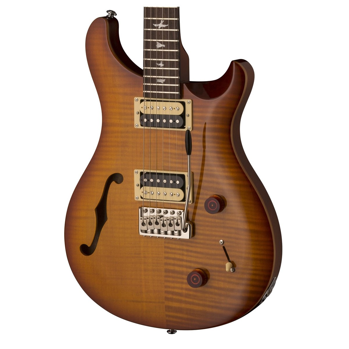 Prs Se Custom 22 Semi-hollow 2018 Hh Trem Rw - Vintage Sunburst - Double Cut E-Gitarre - Variation 3