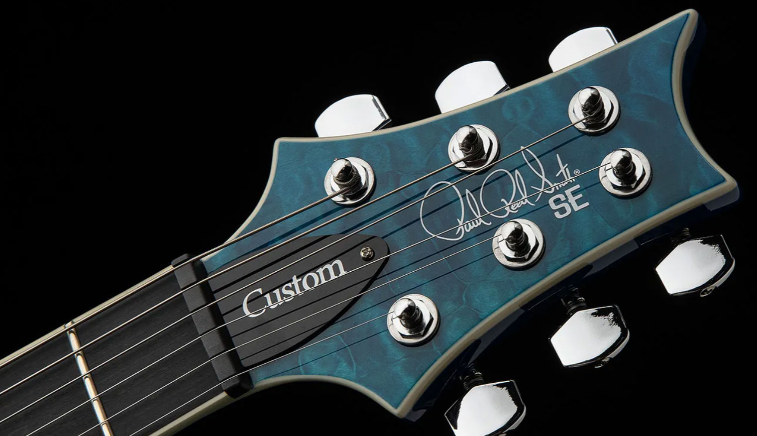 Prs Se Custom 24-08 Quilt 2h Trem Rw - Lake Blue - Double Cut E-Gitarre - Variation 5