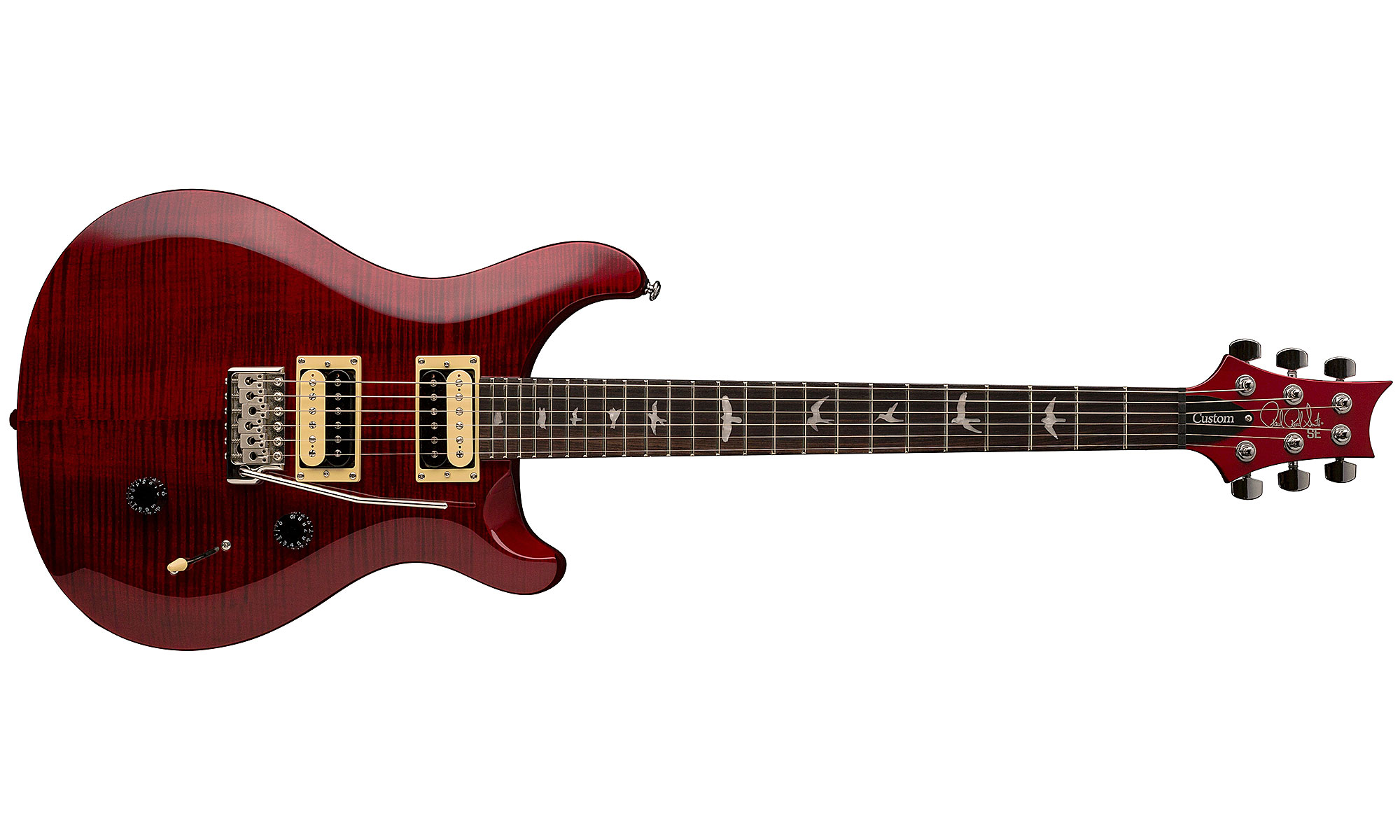 Prs Se Custom 24 2018 Hh Trem Rw - Scarlet Red - Double Cut E-Gitarre - Variation 5