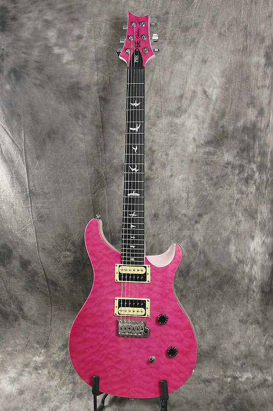 Prs Se Custom 24 2021 Hh Trem Rw +housse - Bonnie Pink - Double Cut E-Gitarre - Variation 1