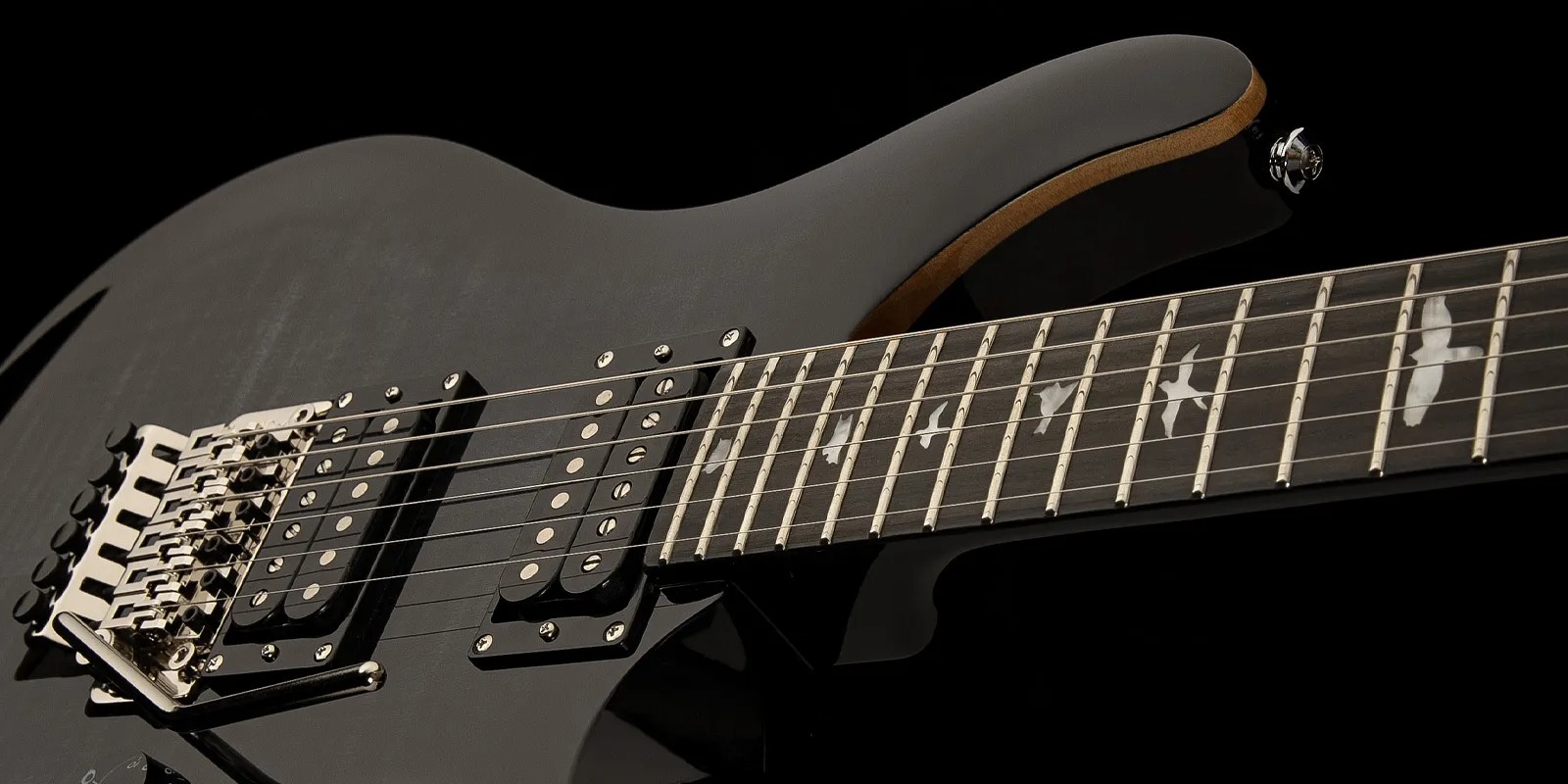 Prs Se Custom 24 Floyd 2023 2h Fr Eb - Charcoal Burst - Double Cut E-Gitarre - Variation 3