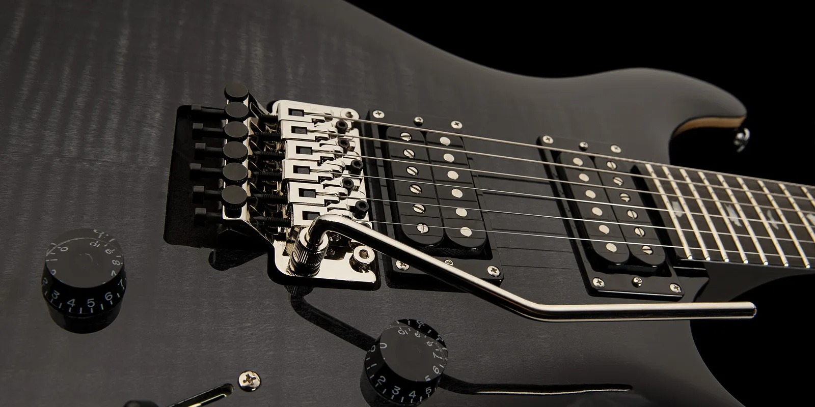 Prs Se Custom 24 Floyd 2023 2h Fr Eb - Charcoal Burst - Double Cut E-Gitarre - Variation 4