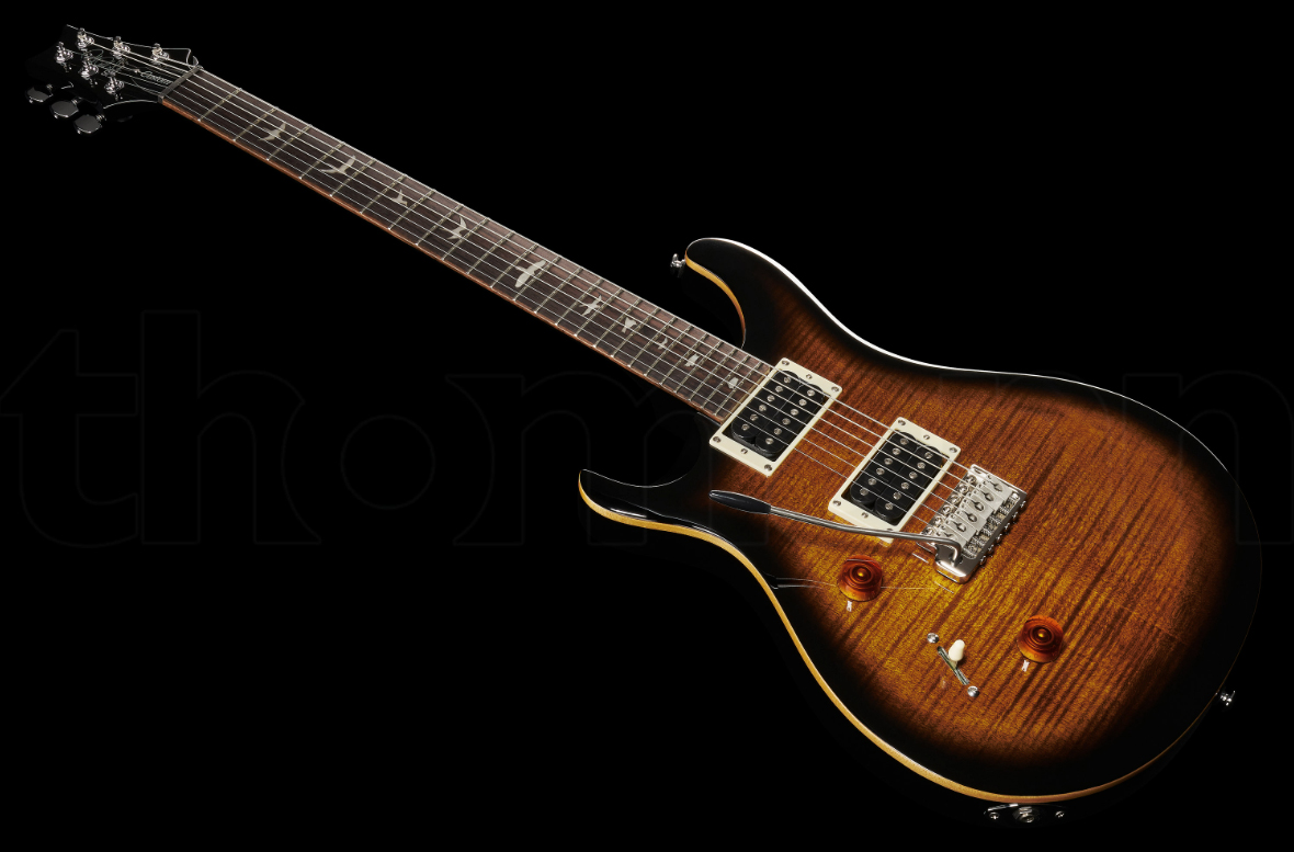 Prs Se Custom 24 Lh Gaucher 2h 85/15s Trem Rw - Black Gold Sunburst - E-Gitarre für Linkshänder - Variation 1