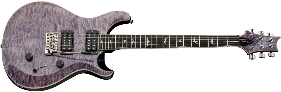 Prs Se Custom 24 Quilt 2h Trem Eb - Violet - Double Cut E-Gitarre - Variation 1
