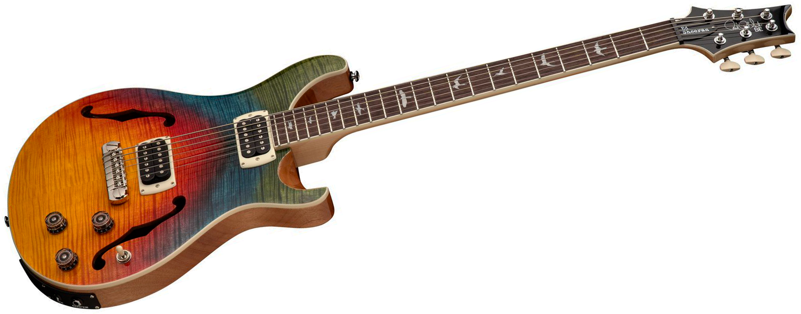 Prs Se Ed Sheeran Hollowbody I Piezo Baritone Signature Baryton 2h Ht Rw - Kaleidoscope - Bariton E-Gitarre - Variation 2