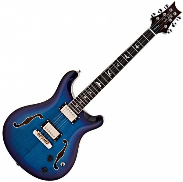 Semi-hollow e-gitarre Prs SE Hollowbody II - Faded blue burst