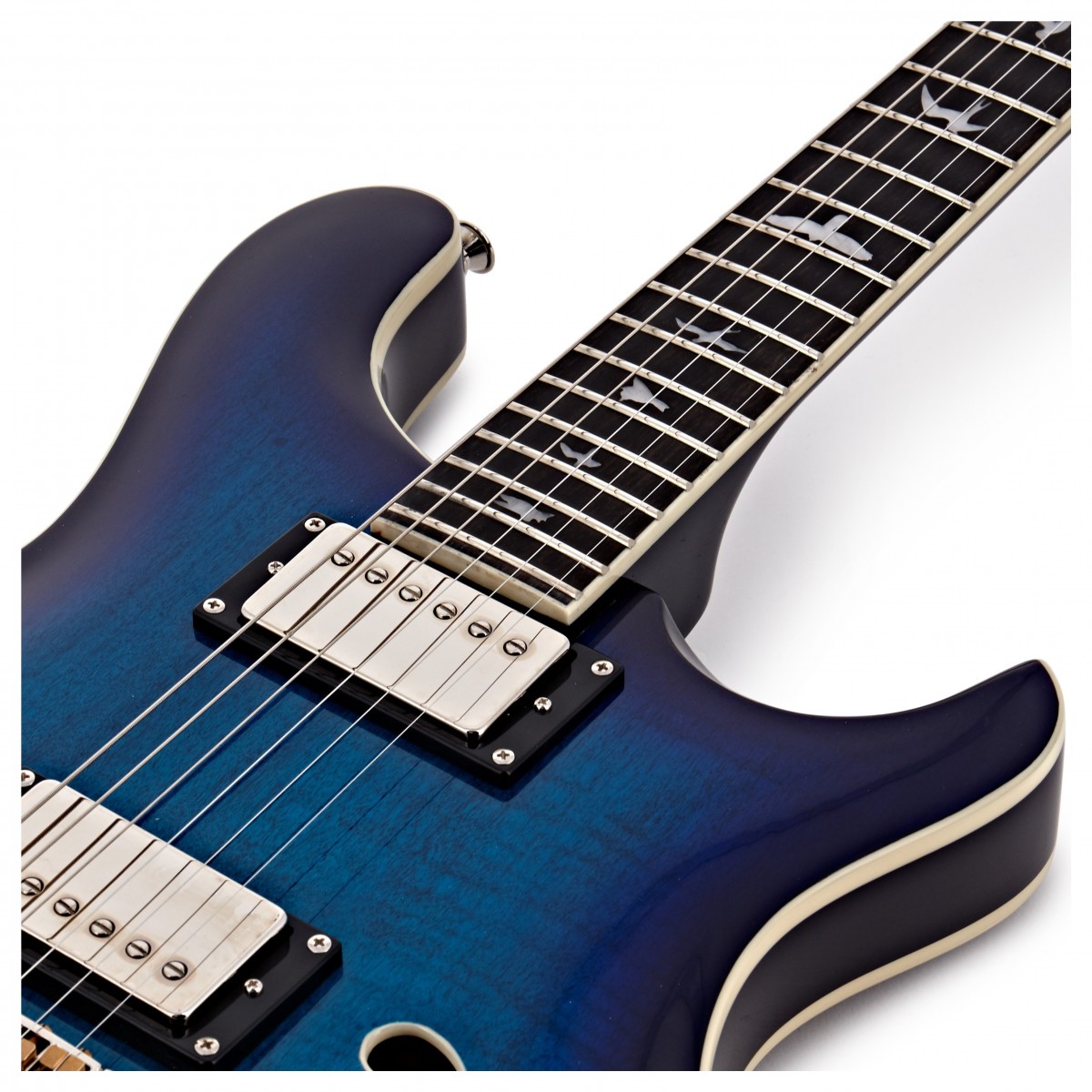 Prs Se Hollow Body Ii Hh Ht Eb - Faded Blue Burst - Semi-Hollow E-Gitarre - Variation 4