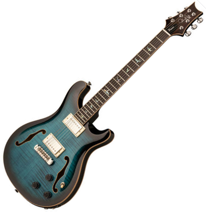 Prs Se Hollowbody Ii Piezo 2020 Hh Trem Eb - Peack Blue Smokeburst - Semi-Hollow E-Gitarre - Variation 1