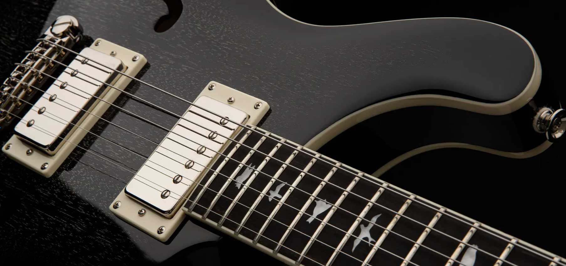 Prs Se Hollowbody Standard Piezo 2h Ht Eb - Dog Hair Smokeburst - Semi-Hollow E-Gitarre - Variation 2
