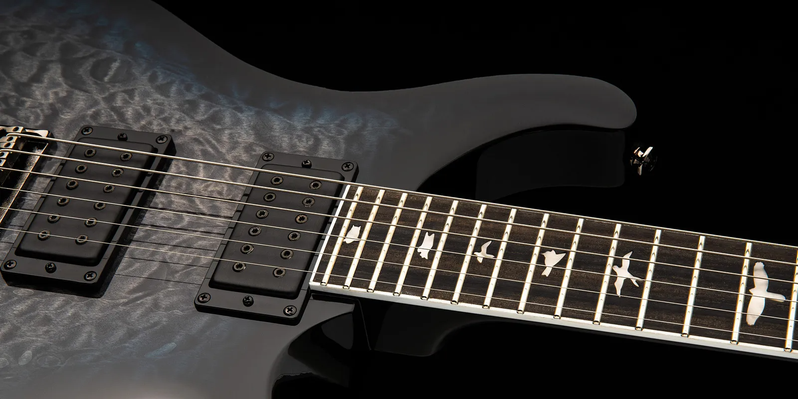 Prs Se Mark Holcomb 2023 Signature 2h Ht Eb - Holcomb Blue Burst - Double Cut E-Gitarre - Variation 3