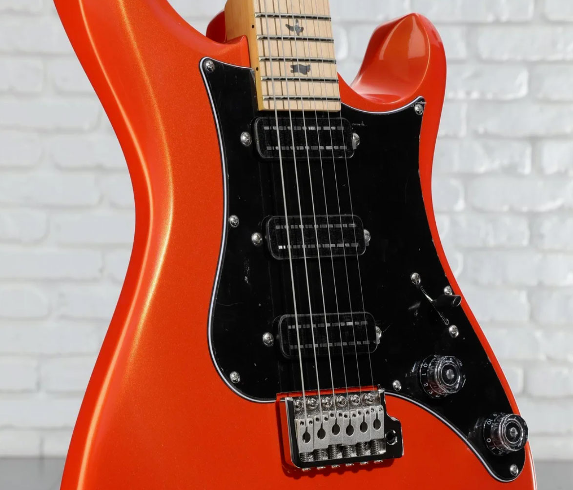 Prs Se Nf3 Maple 3mh Trem Rw - Metallic Orange - Double Cut E-Gitarre - Variation 2