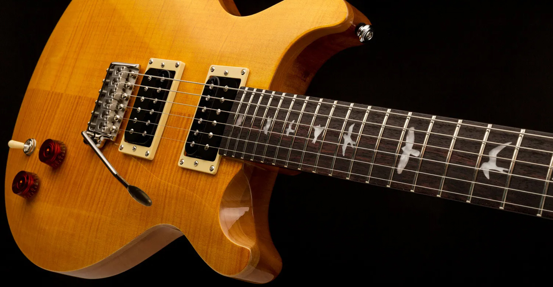 Prs Se Santana Signature 2h Trem Rw - Yellow - Double Cut E-Gitarre - Variation 1