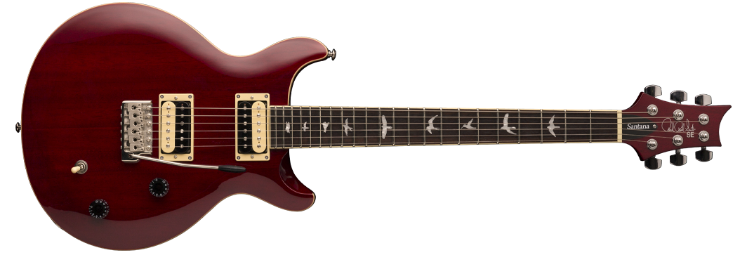 Prs Se Santana Standard 2018 Hh Trem Rw - Vintage Cherry - Double Cut E-Gitarre - Variation 7