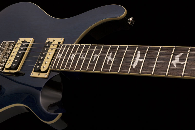Prs Se Standard 24 Trans Blue - Double Cut E-Gitarre - Variation 1