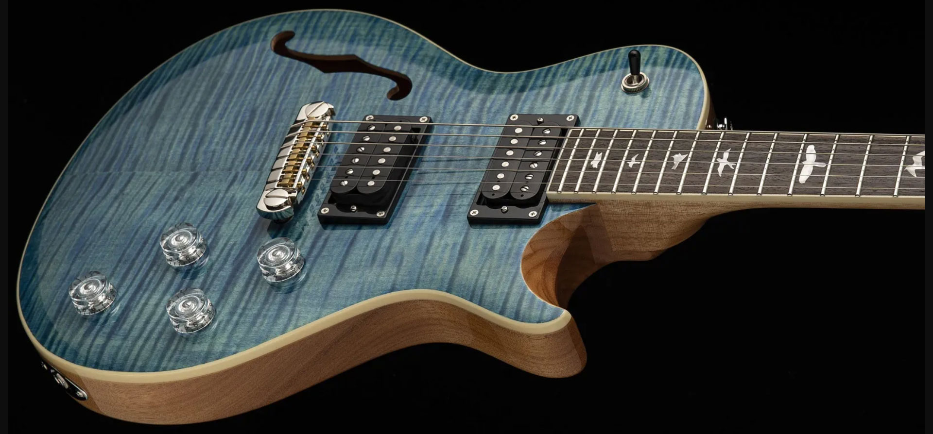 Prs Se Zach Myers 2h Ht Rw - Myers Blue - Single-Cut-E-Gitarre - Variation 1