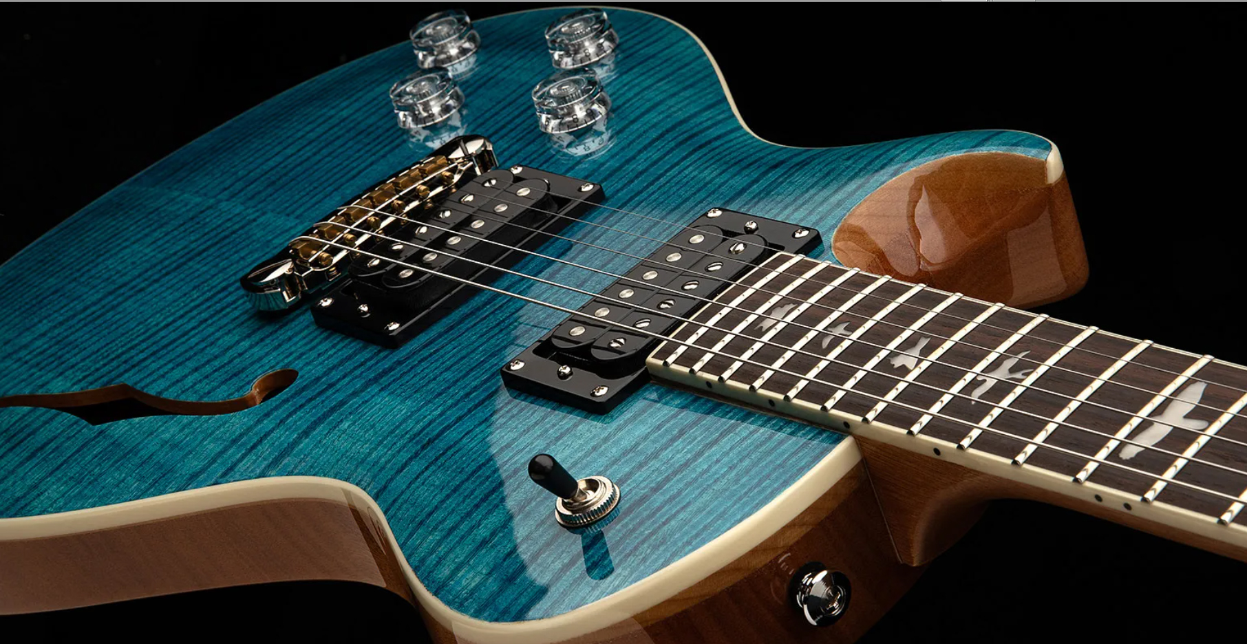 Prs Se Zach Myers Lh Gaucher 2h Ht Rw - Myers Blue - Single-Cut-E-Gitarre - Variation 3