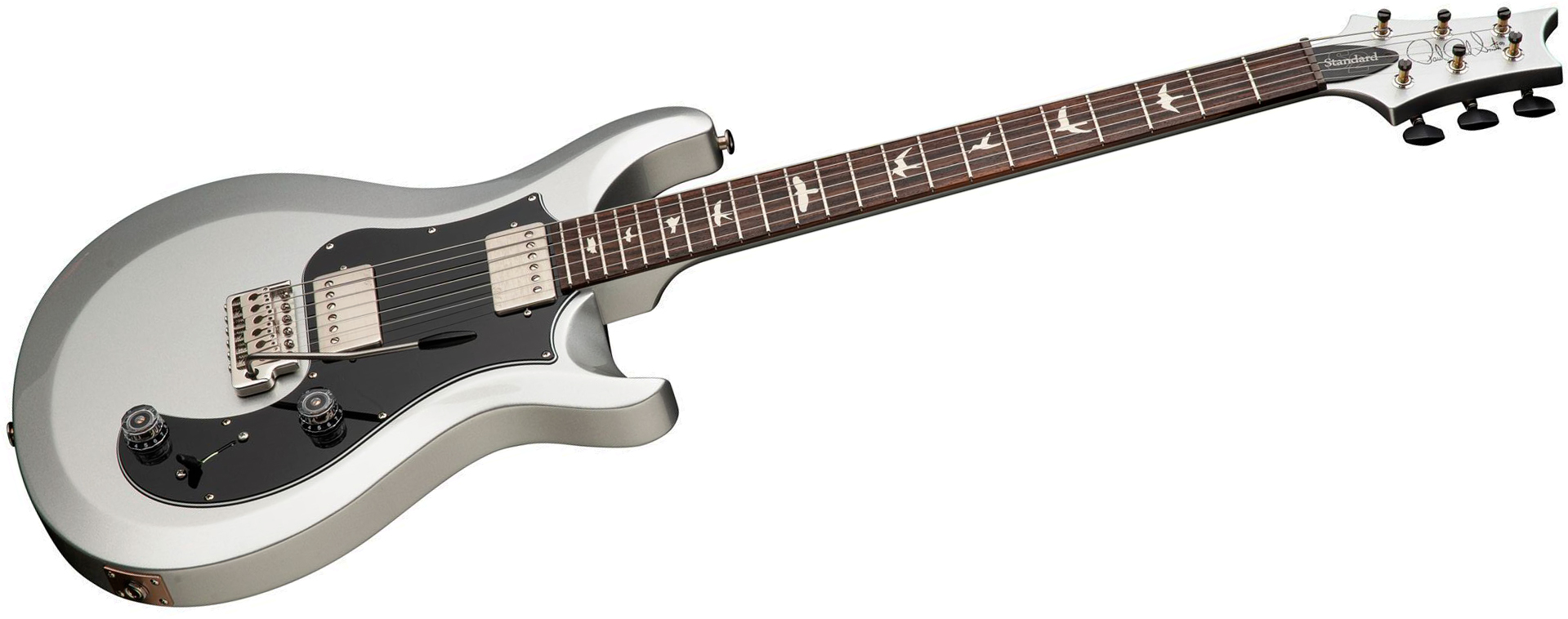 Prs Standard 22 S2 Usa 2h Trem Rw - Platinum Metallic - Double Cut E-Gitarre - Variation 2