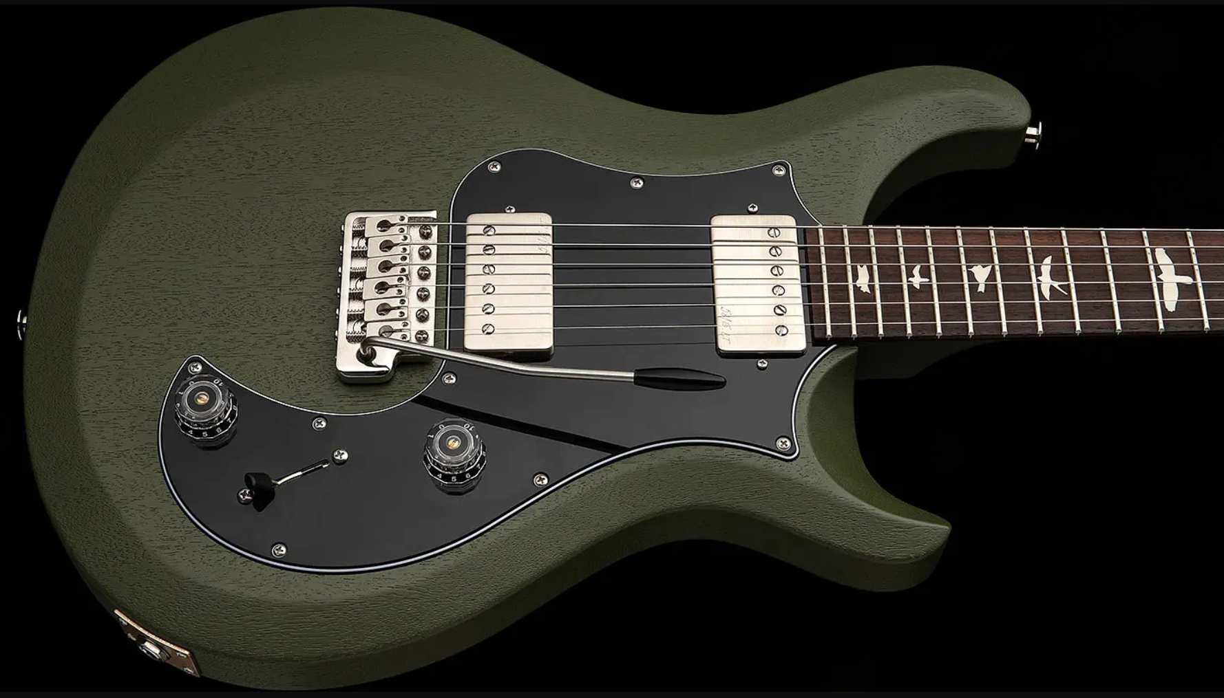 Prs Standard 22 S2 Usa 2h Trem Rw - Matcha Green Satin - Double Cut E-Gitarre - Variation 3