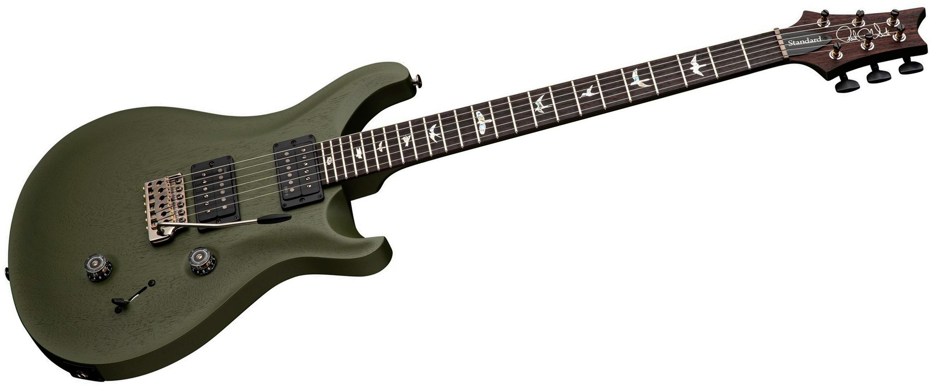 Prs Standard 24 S2 Usa 2h Dmo Trem Rw - Matcha Green Satin - Double Cut E-Gitarre - Variation 2