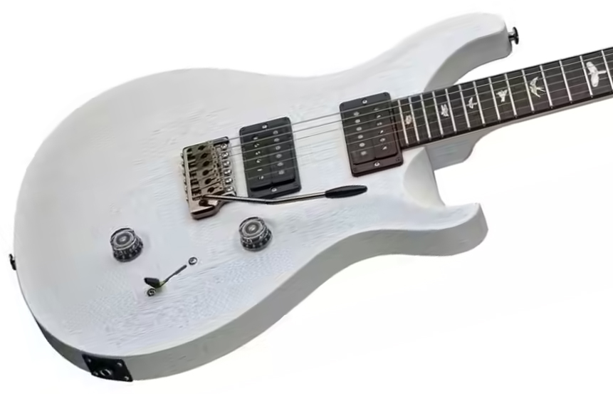 Prs Standard 24 Usa 2h Trem Rw - Satin Pearl White - Double Cut E-Gitarre - Variation 2