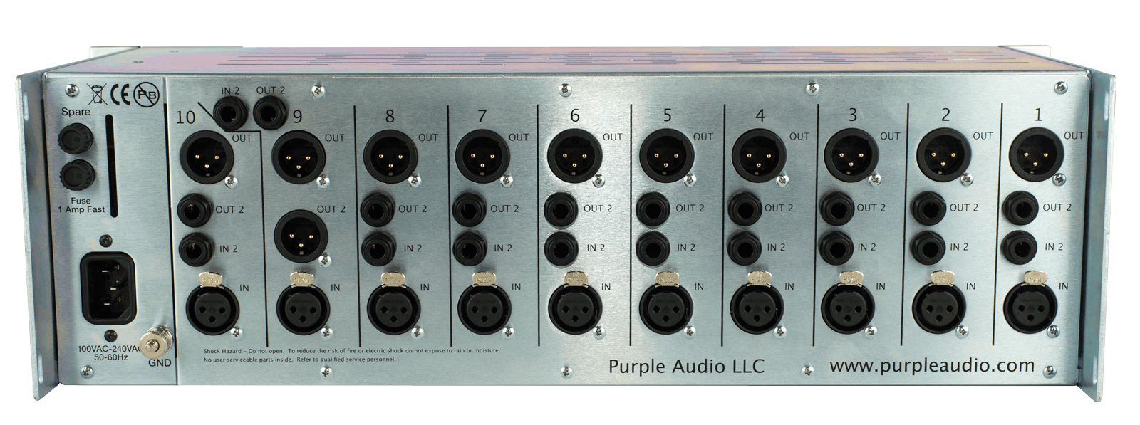 Purple Audio Sweet Ten Rack - Studiorack - Variation 3