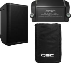 Komplettes pa system set Qsc CB10  + housse + Batterie