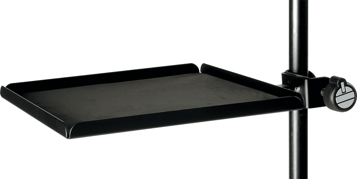 Quiklok Plateau Avec Clamp Pour Stand Micro & Pupitre - Noir - Rackständer / Rackblende / Rackschublade - Main picture