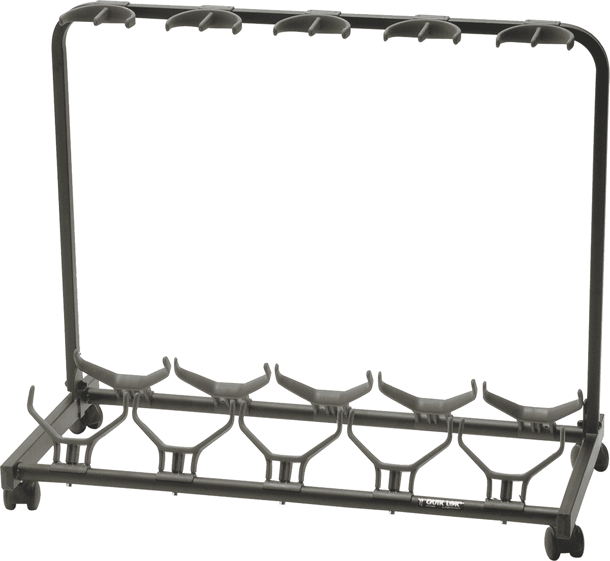 Quiklok Stand Pour 5 Guitares Avec Roulettes - Noir - Gitarrenständer - Main picture